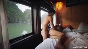Making love on our ship while sailing through Asia