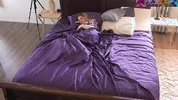 Stepson sneaks into stepmom's bed and surprise fucks her in the butt while dad is in the shower