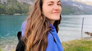 Cute stepsis Creampied massively to orgasm after family trip !!!