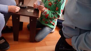 We bet that whoever loses at cards has to help our girlfriend cum - IkaSmokS